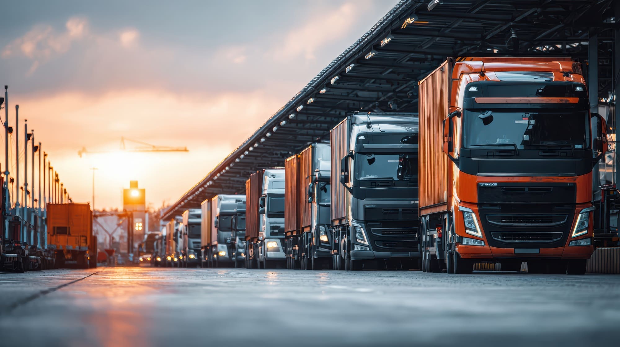 Commercial trucking fleet