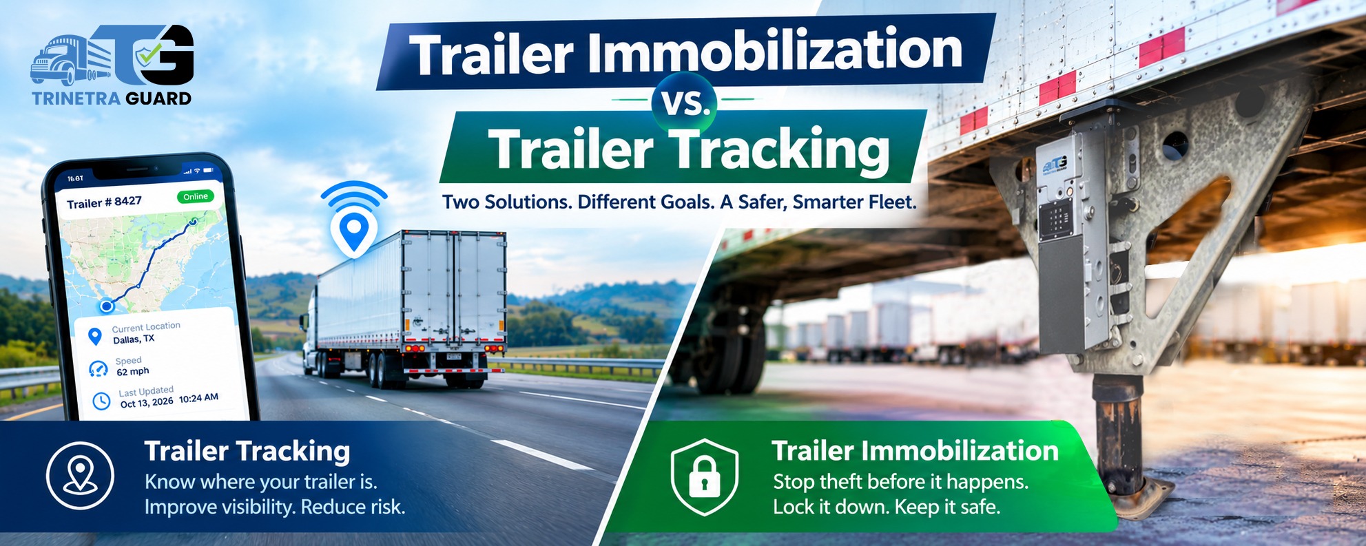 Trailer Immobilization vs. Trailer Tracking: What Fleet Managers Should Know